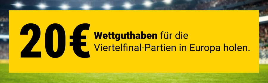 Hole dir jetzt dein 20€ Wettguthaben!
